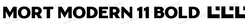 Mort Modern 11 Bold字体转换